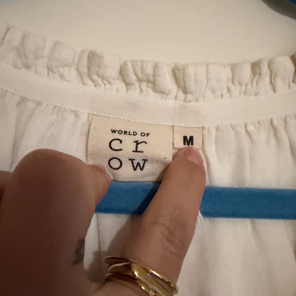 World Of Crow Lightweight White Tunic Dress — image 6 of 7